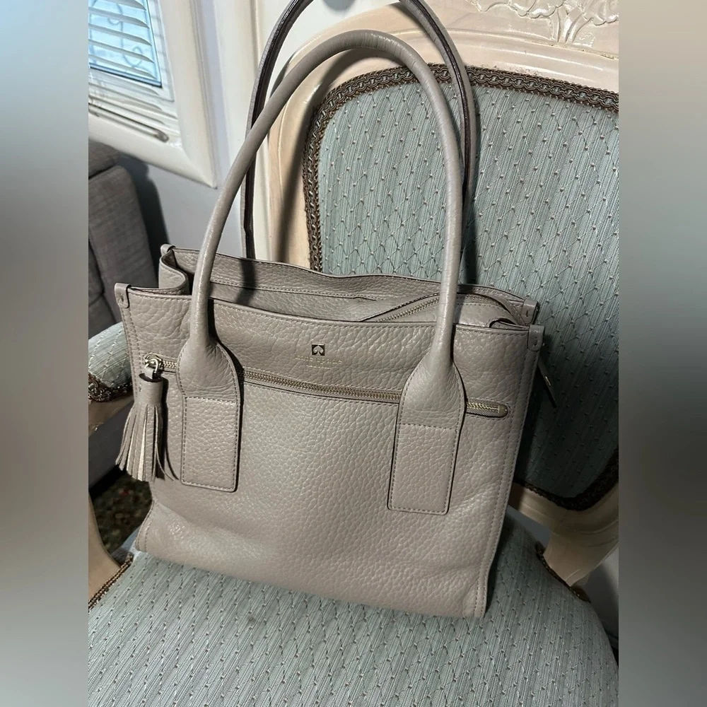 Kate Spade Taupe Leather Tote